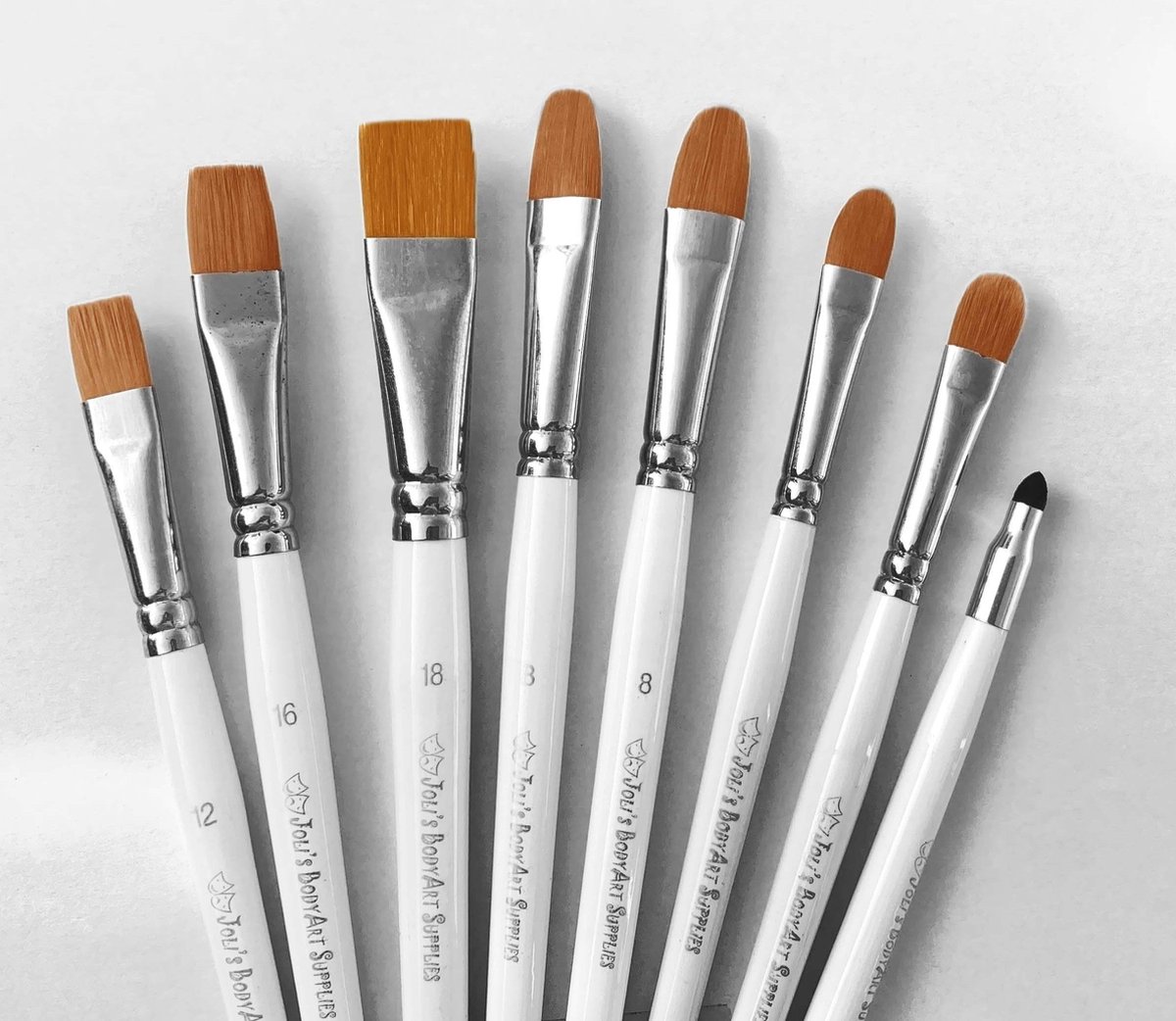 Joli | One Stroke Penselen set | Flat & Filbert